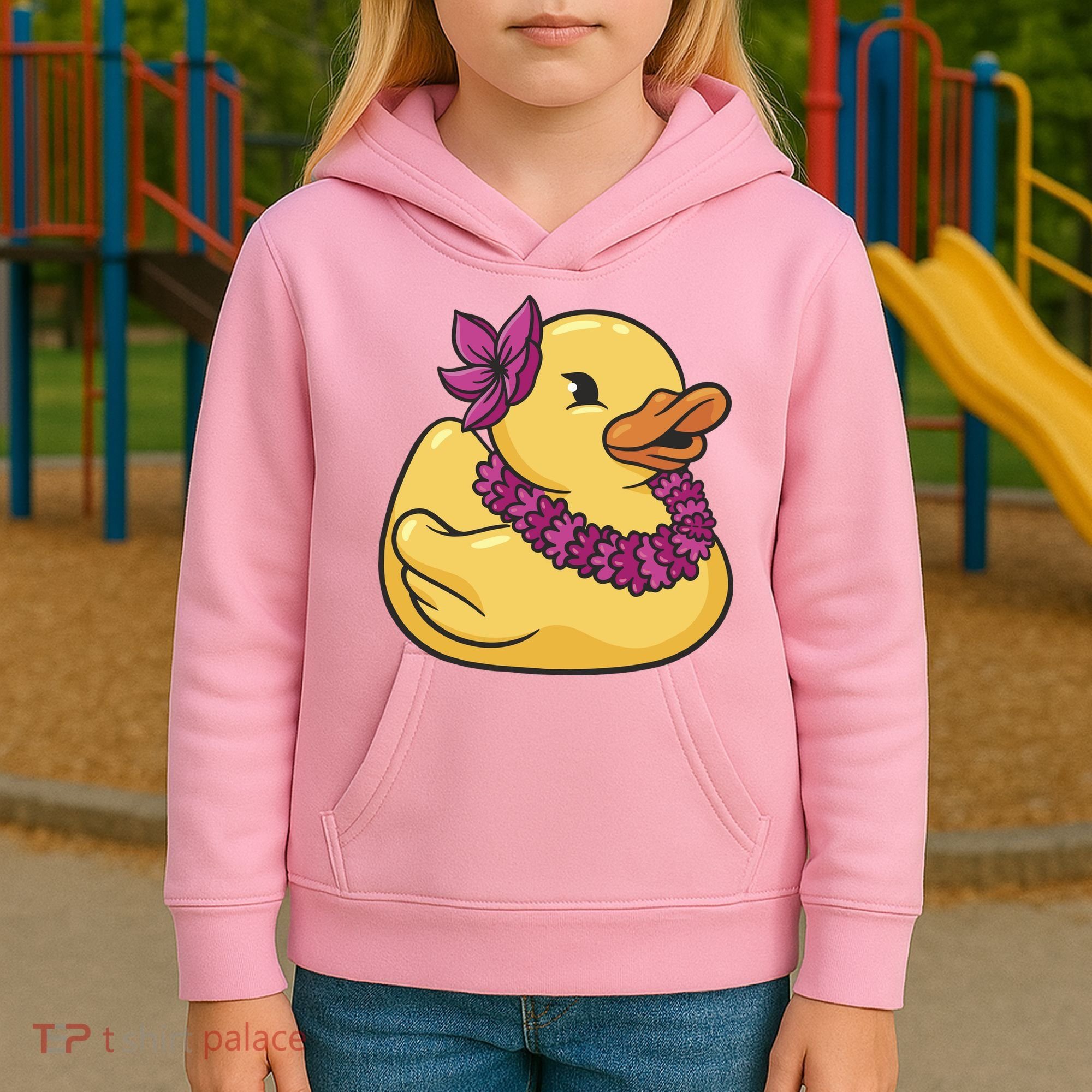 Hawaiian Rubber Ducky Kids Hoodie