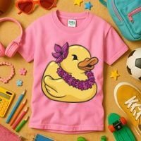 Hawaiian Rubber Ducky Kids T-Shirt thumb 3