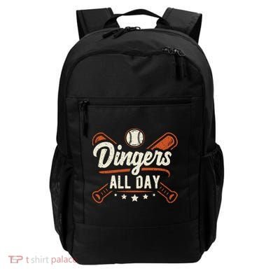 Home Runs Dingers All Day Baseball Home Run Dinger Gift Backpack