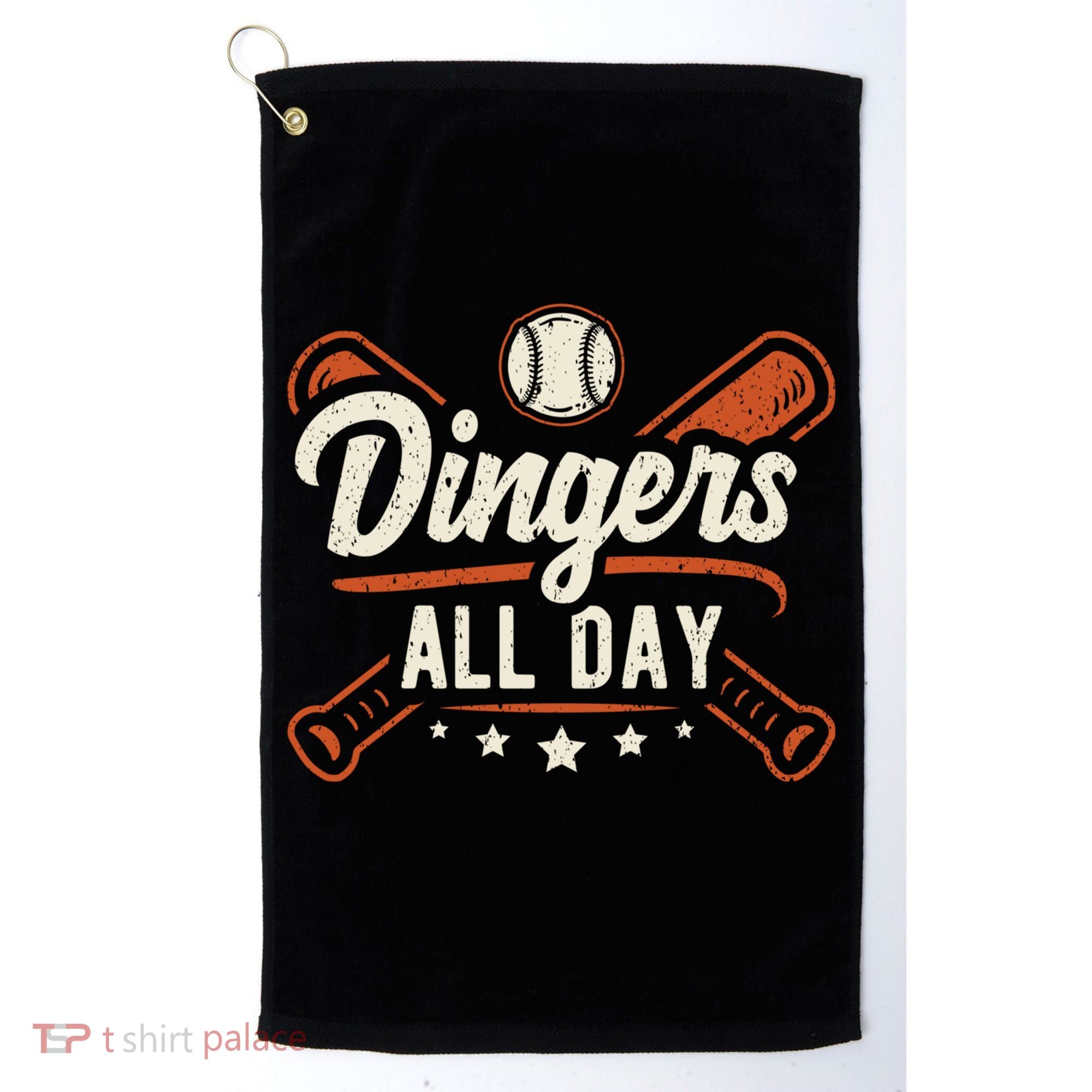 Home Runs Dingers All Day Baseball Home Run Dinger Gift Golf Towel