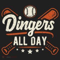 Home Runs Dingers All Day Baseball Home Run Dinger Gift Golf Towel thumb 3