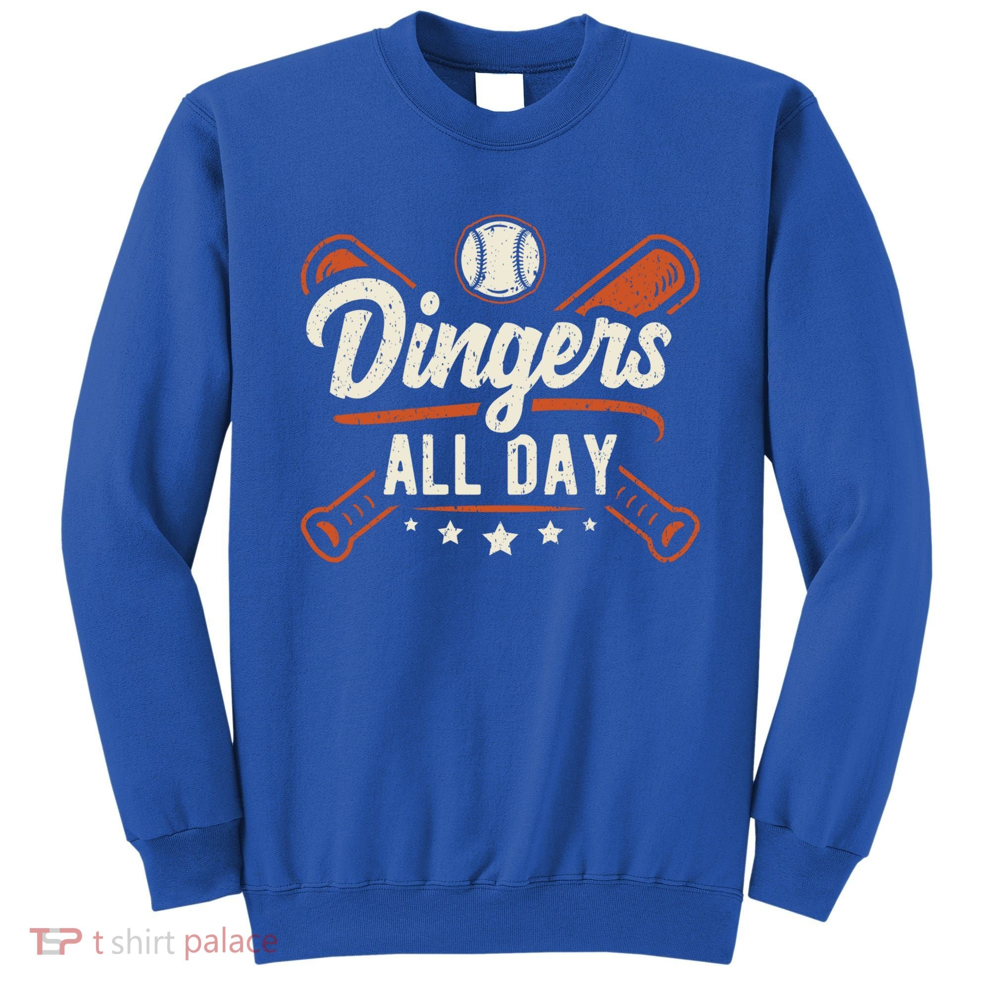 Home Runs Dingers All Day Baseball Home Run Dinger Gift Sweatshirt