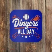 Home Runs Dingers All Day Baseball Home Run Dinger Gift Coaster thumb 0