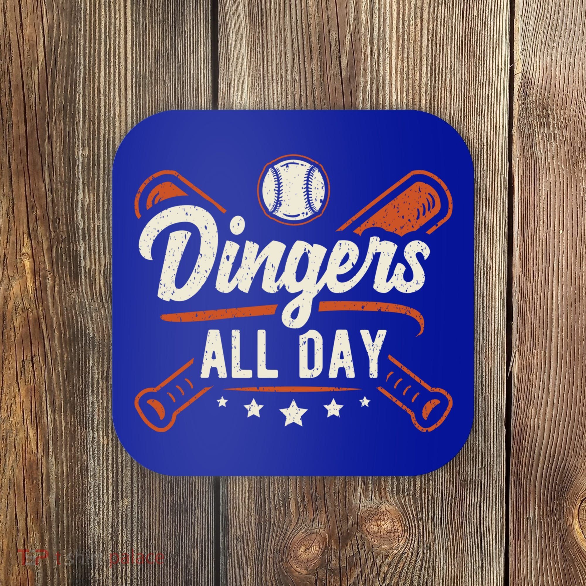Home Runs Dingers All Day Baseball Home Run Dinger Gift Coaster