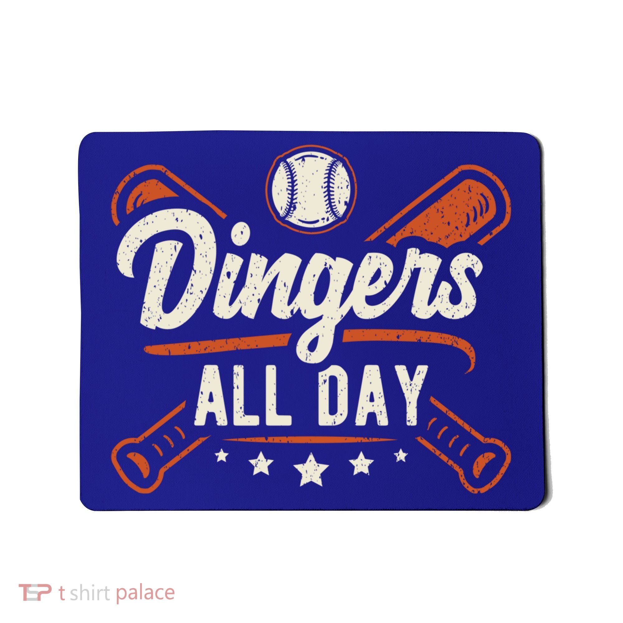 Home Runs Dingers All Day Baseball Home Run Dinger Gift Mousepad