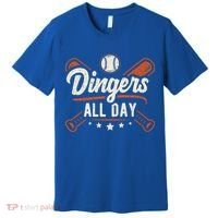 Home Runs Dingers All Day Baseball Home Run Dinger Gift Premium T-Shirt thumb 0
