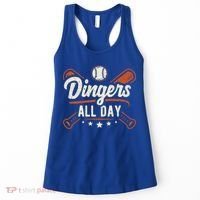 Home Runs Dingers All Day Baseball Home Run Dinger Gift Women's Tank Top thumb 0