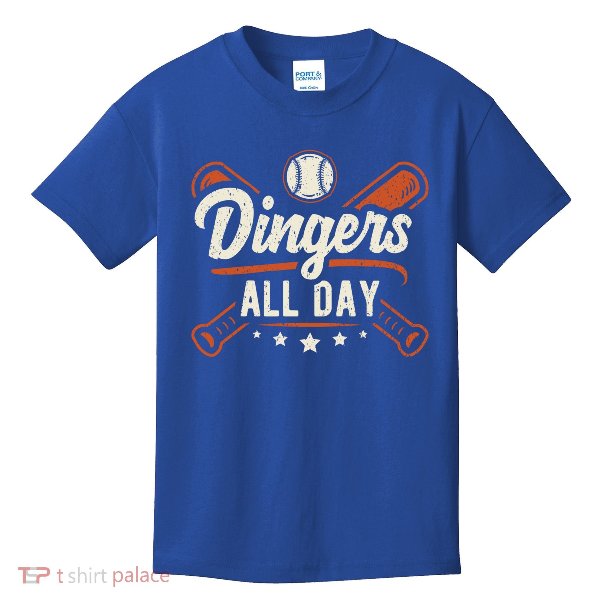 Home Runs Dingers All Day Baseball Home Run Dinger Gift Kids T-Shirt