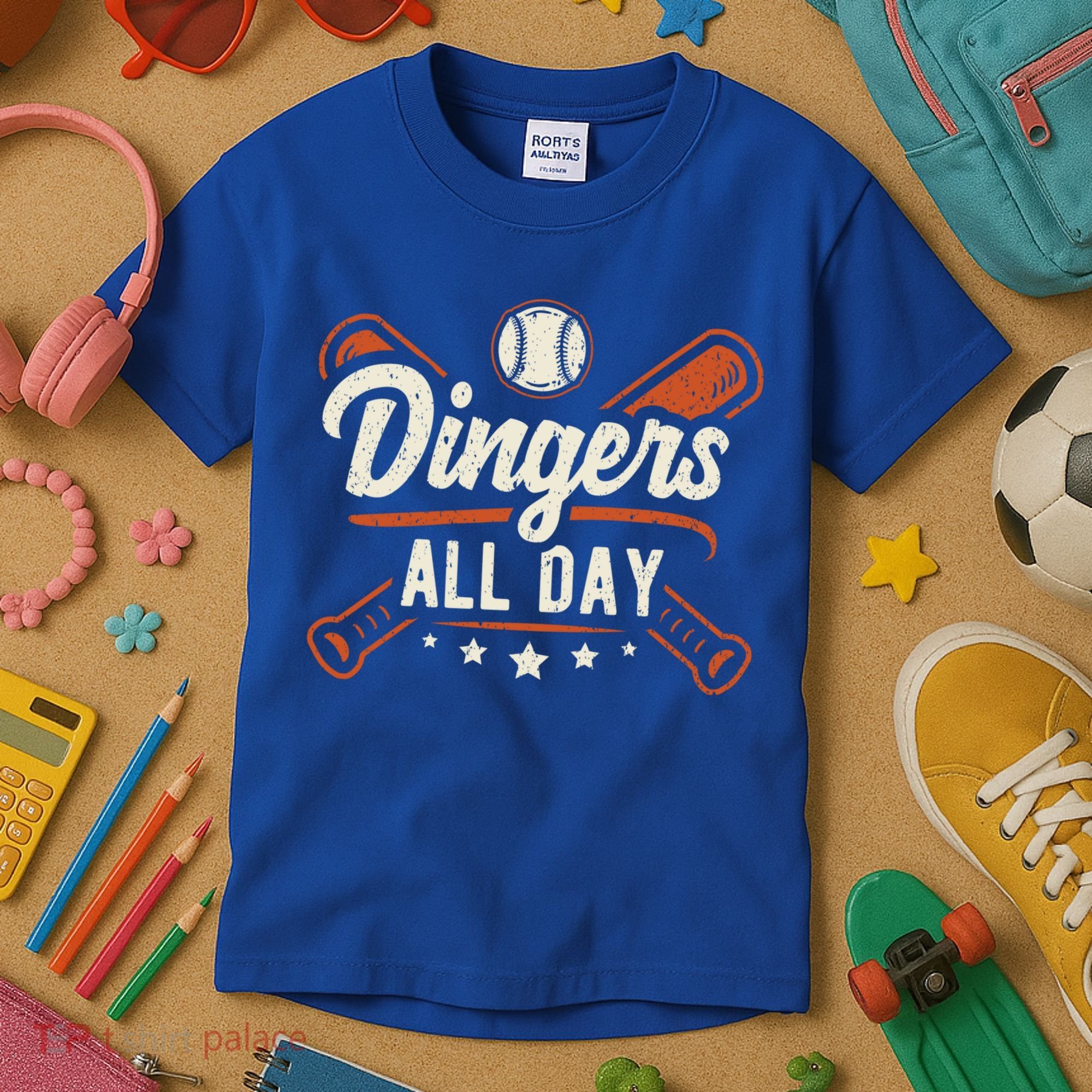 Home Runs Dingers All Day Baseball Home Run Dinger Gift Kids T-Shirt
