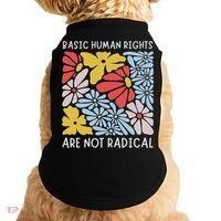 Human Rights Democrat Equality Right Floral Equality Doggie Tank thumb 0