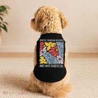 Human Rights Democrat Equality Right Floral Equality Doggie Tank thumb 2