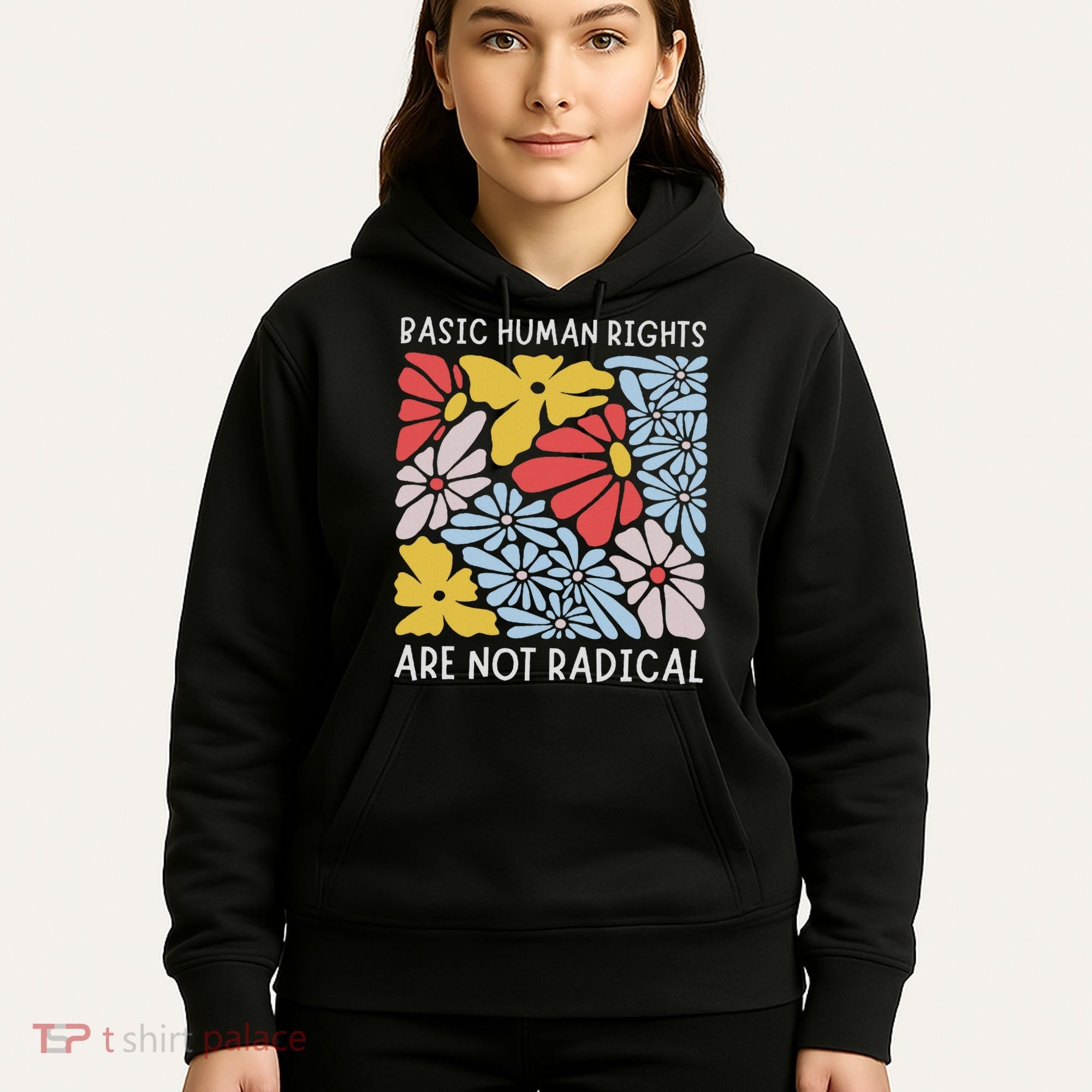 Human Rights Democrat Equality Right Floral Equality Hoodie