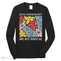 Human Rights Democrat Equality Right Floral Equality Long Sleeve Shirt thumb 0