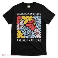 Human Rights Democrat Equality Right Floral Equality T-Shirt thumb 0