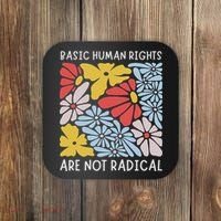 Human Rights Democrat Equality Right Floral Equality Coaster thumb 0