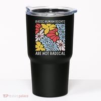 Human Rights Democrat Equality Right Floral Equality Tumbler thumb 0