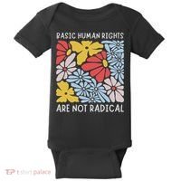 Human Rights Democrat Equality Right Floral Equality Baby Bodysuit thumb 0