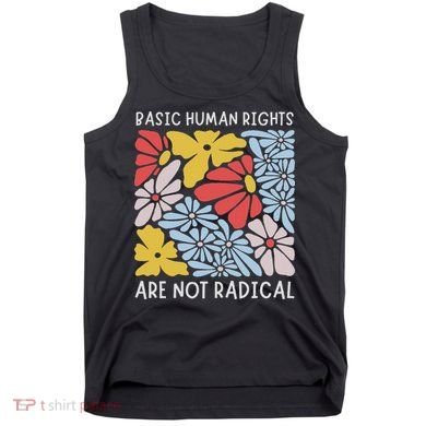 Human Rights Democrat Equality Right Floral Equality Tank Top