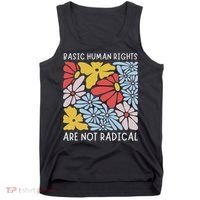 Human Rights Democrat Equality Right Floral Equality Tank Top thumb 0
