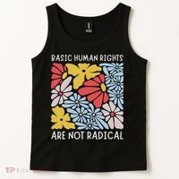 Human Rights Democrat Equality Right Floral Equality Tank Top thumb 2