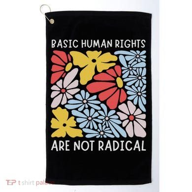 Human Rights Democrat Equality Right Floral Equality Golf Towel