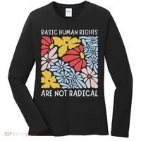 Human Rights Democrat Equality Right Floral Equality Women's Long Sleeve Shirt thumb 0