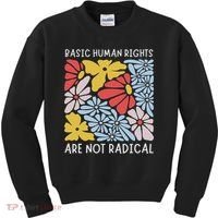 Human Rights Democrat Equality Right Floral Equality Kids Sweatshirt thumb 0