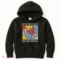 Human Rights Democrat Equality Right Floral Equality Kids Hoodie thumb 0