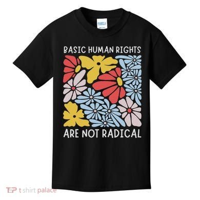 Human Rights Democrat Equality Right Floral Equality Kids T-Shirt