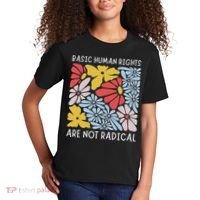 Human Rights Democrat Equality Right Floral Equality Kids T-Shirt thumb 2
