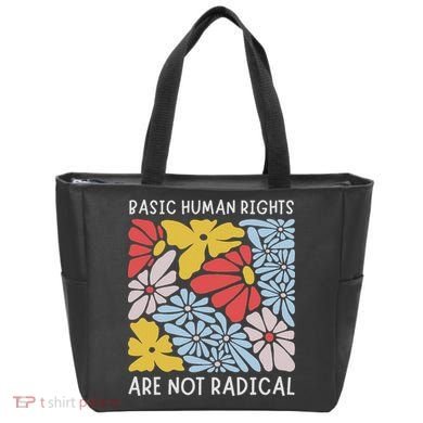 Human Rights Democrat Equality Right Floral Equality Tote Bag
