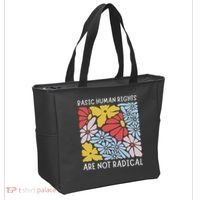 Human Rights Democrat Equality Right Floral Equality Tote Bag thumb 2