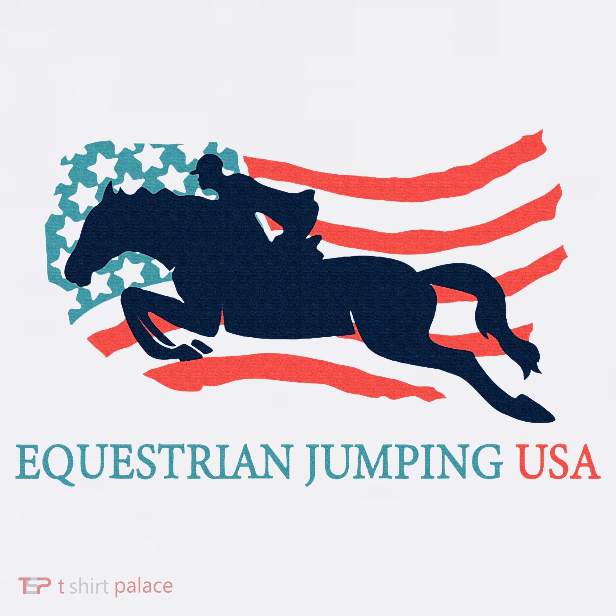 Horse Rider Equestrian Jumping Usa Team Coach American Flag Sweatshirt