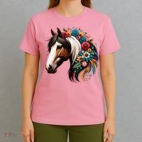 Horse Riding Equestrian Horse Portrait Western Horseback T-Shirt thumb 4