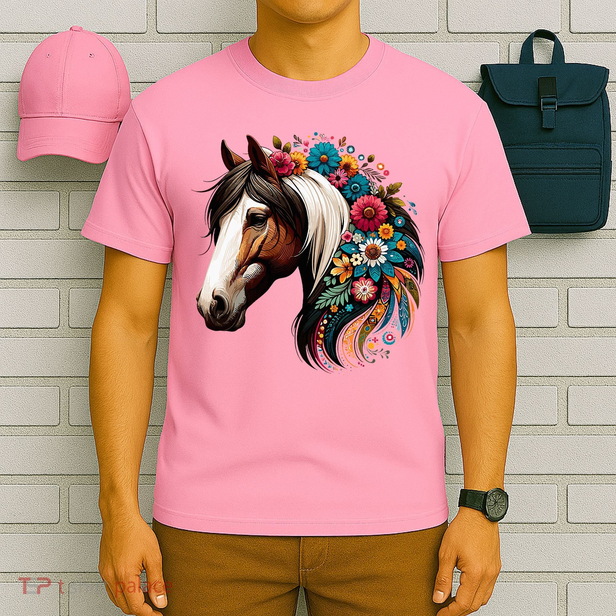 Horse Riding Equestrian Horse Portrait Western Horseback T-Shirt