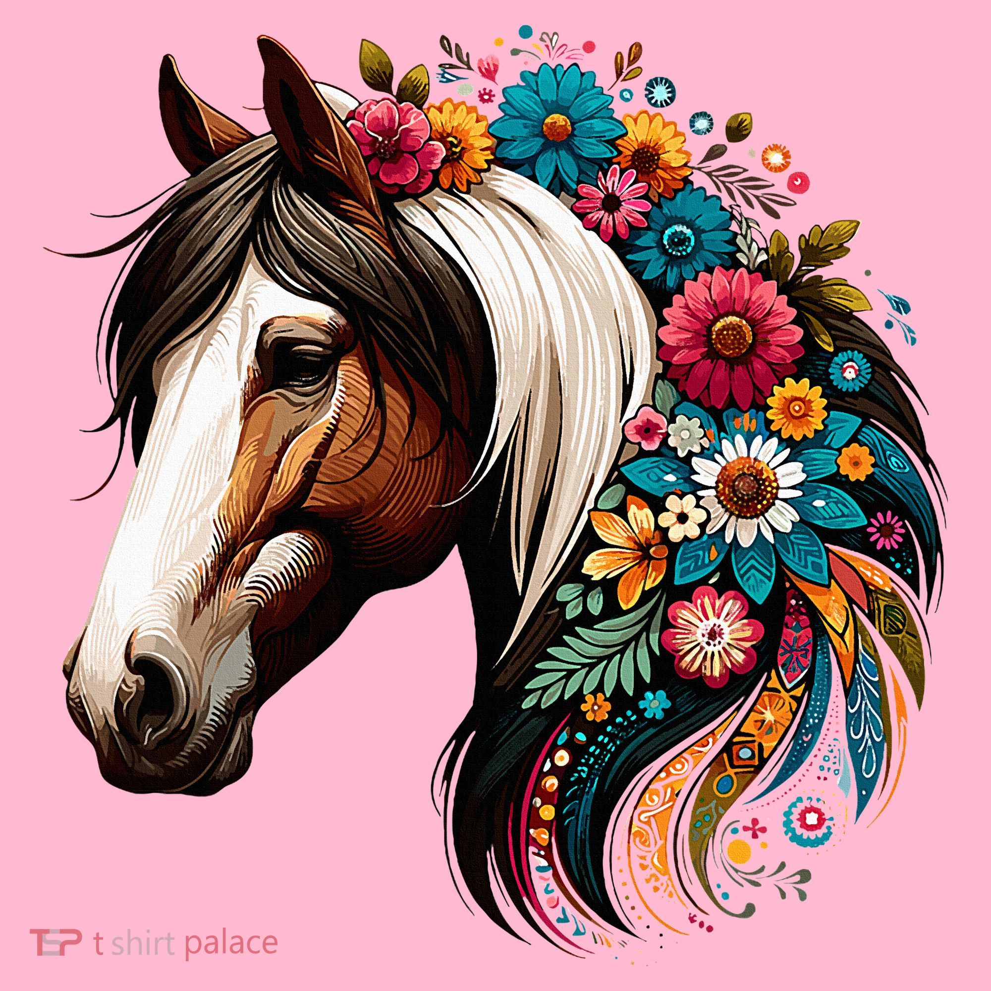 Horse Riding Equestrian Horse Portrait Western Horseback T-Shirt