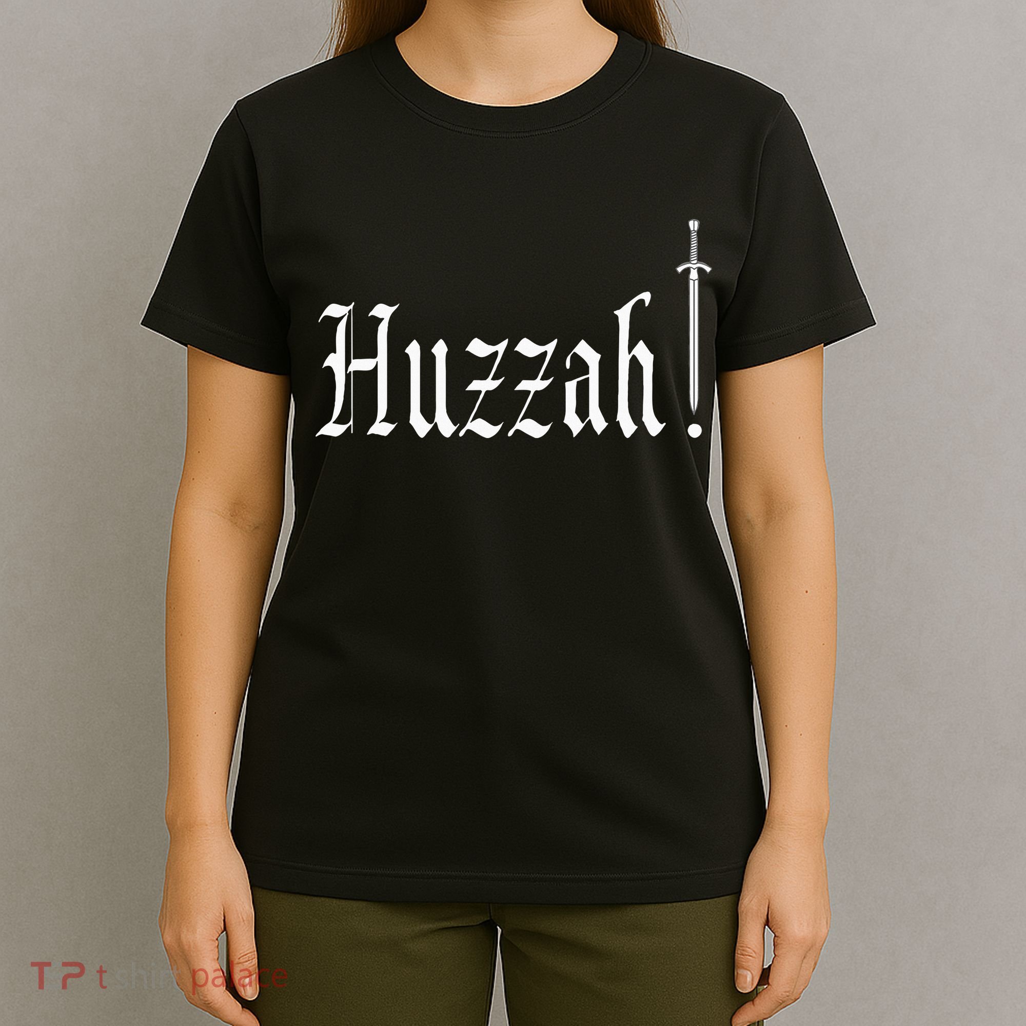 Huzzah Renaissance Faire Renfest Medieval Jousting Festival T-Shirt