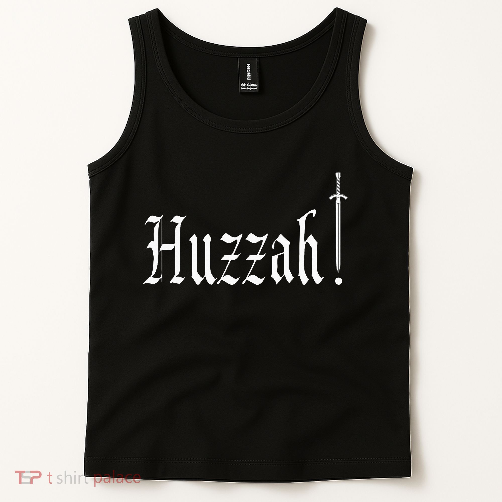Huzzah Renaissance Faire Renfest Medieval Jousting Festival Tank Top