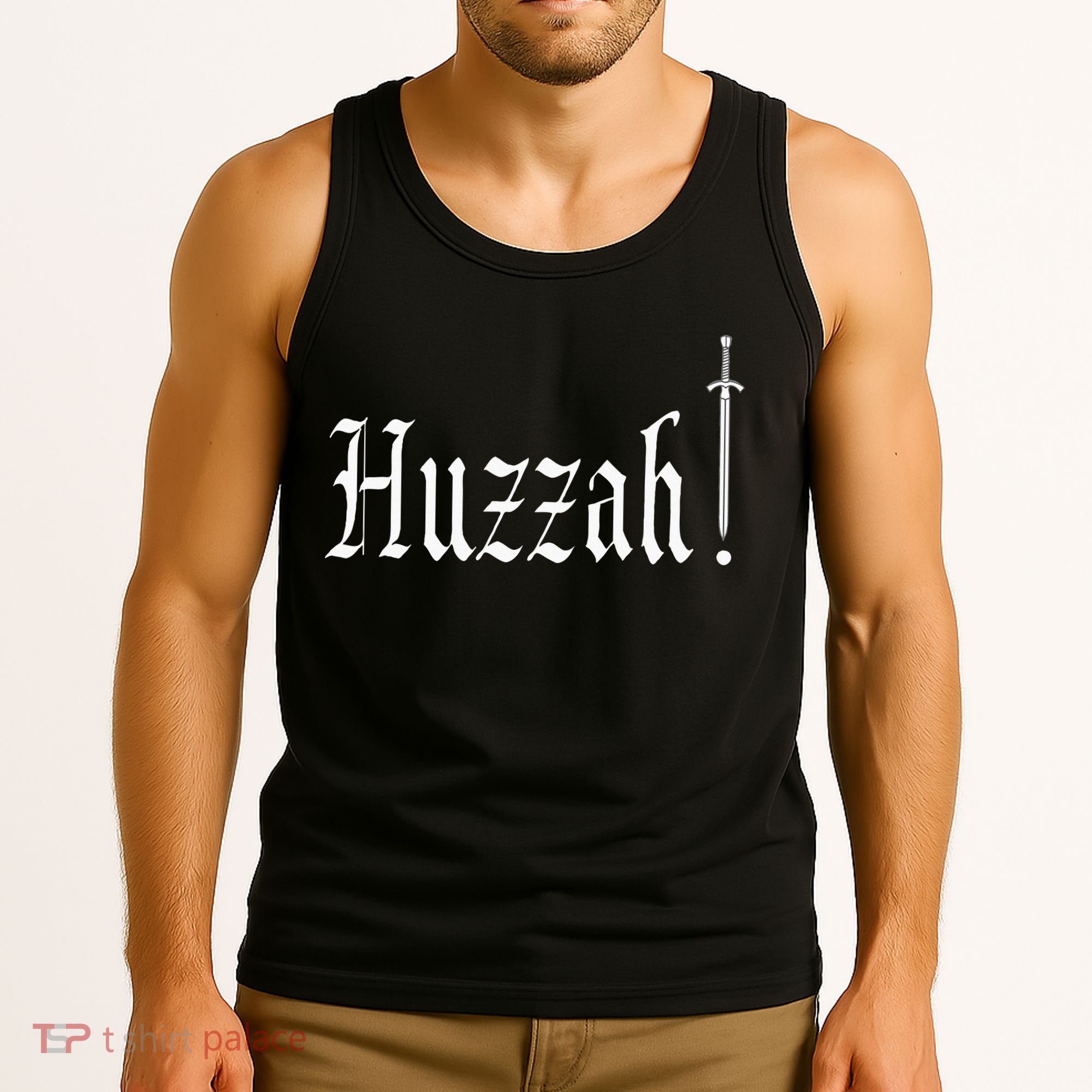Huzzah Renaissance Faire Renfest Medieval Jousting Festival Tank Top