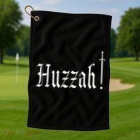 Huzzah Renaissance Faire Renfest Medieval Jousting Festival Golf Towel thumb 1