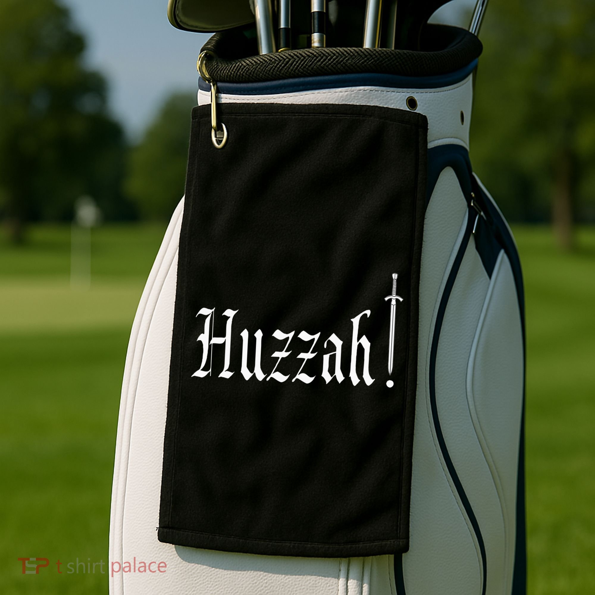 Huzzah Renaissance Faire Renfest Medieval Jousting Festival Golf Towel