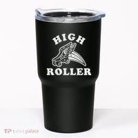 High Roller Funny Roller Skating Meme Tumbler thumb 0