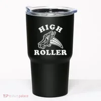 High Roller Funny Roller Skating Meme Tumbler thumb 0