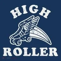 High Roller Funny Roller Skating Meme Doggie Tank thumb 4