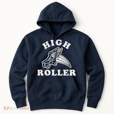 High Roller Funny Roller Skating Meme Hoodie