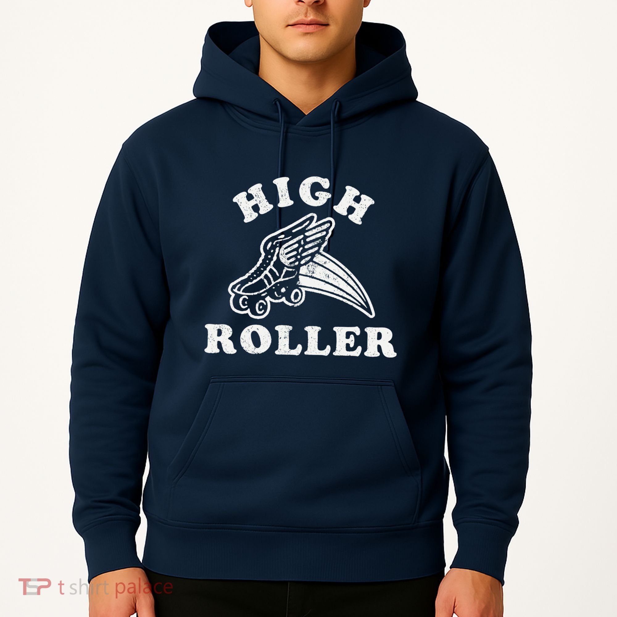 High Roller Funny Roller Skating Meme Hoodie