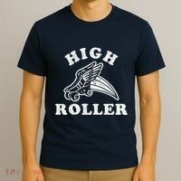 High Roller Funny Roller Skating Meme T-Shirt thumb 3