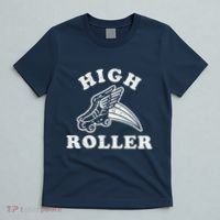 High Roller Funny Roller Skating Meme T-Shirt thumb 5