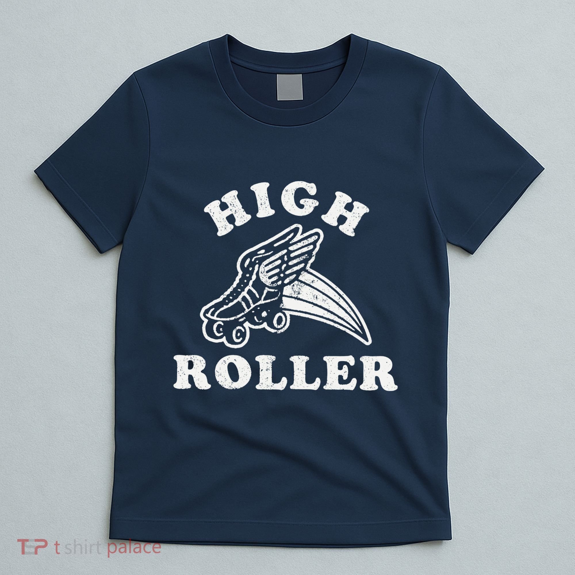 High Roller Funny Roller Skating Meme T-Shirt