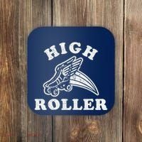 High Roller Funny Roller Skating Meme Coaster thumb 0